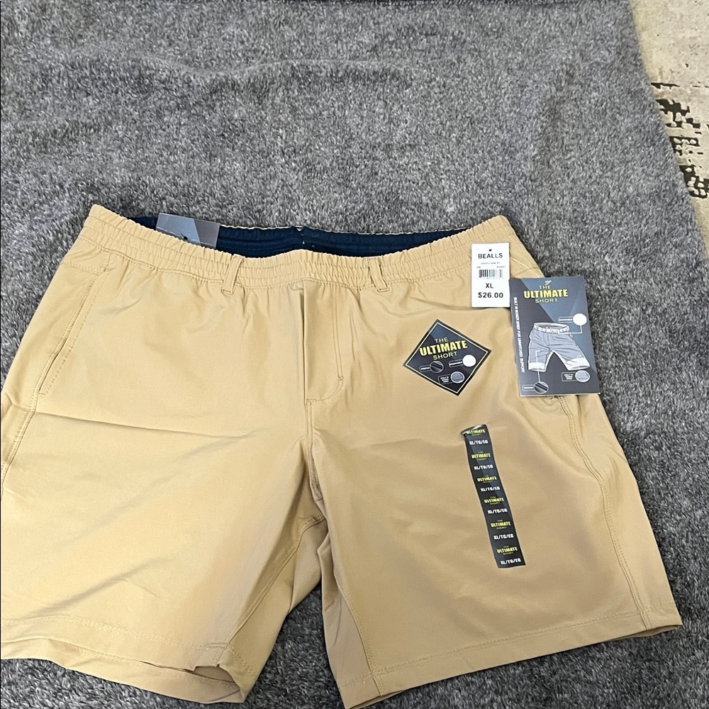 Men's Tan Athletic Shorts